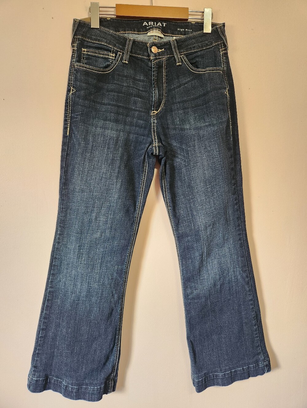 Ariat High Rise Rascal Slim Trouser Jeans Dark Wash Size 30R